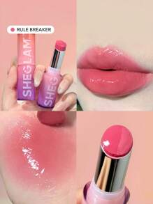 SHEGLAM Mirror Kiss High-Shine Lipstick-Rule Breaker 12 Colors High Gloss Shine Glitter Lipstick Moisturizing Reduce Lip Fine Lines Lip Balm Lip Makeup Graduation Birthday Holiday Summer Fall Autumn Y2K Fancy Fashion Women Brand Makeup Cosmetic Beauty Party Beach Travel Camping Outdoors School Campus Trip Festivals Decor Gift Present Rose Girl Cosplay Best Color Charm Vibe
