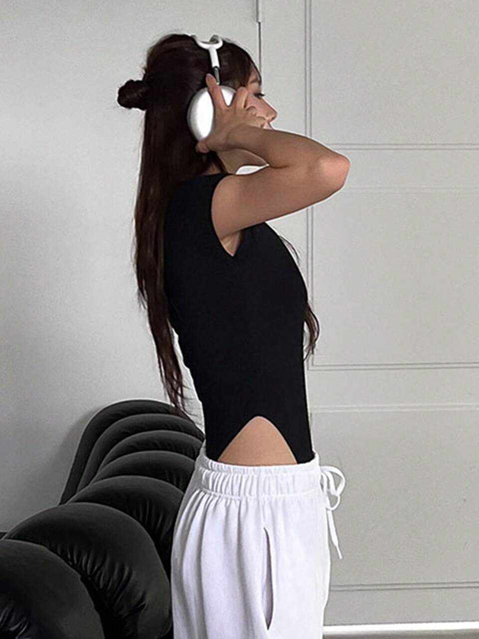 Women's Summer Solid Color Slim Fit Round Neck Short Sleeve Bodysuit For Wearing As Underwear Or Alone Bodysuit For Women Lounge Sets For Women