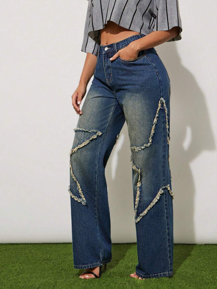 AITITIA Jeans Uomo Flex Lavato - Vestibilità Regolare, Blu, Taglia 40, Modello A 5 Tasche, Streetwear - 4