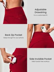 GLOWMODE 4" VitalSwift High-Waisted Running Shorts With Built-In Underwear Drawstring Pocket Workout Daily Gym Summer Quick Dry Moisture Wicking Anti-Odor