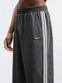 Maija Men's Casual Contrast Stripe Straight-Leg Sweatpants