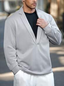 Manfinity Homme Felpa oversize casual da uomo in tinta unita