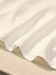 SHEIN LUNE 女士休闲纯色蕾丝拼布衬衫 - 白色 - 查看 3