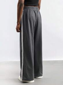 Maija Men's Casual Contrast Stripe Straight-Leg Sweatpants