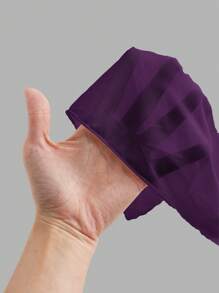 Swim Oasis 1pc Solid Color One-Piece Swimsuit For Women, Suitable For Beach Vacation In Summer - Purple - View 8