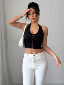 Calvaya Sexy Knit Women Slim Fit Camisole