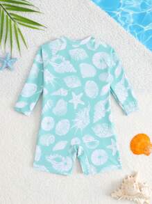 Newborn Swimsuit/Random Print/One-Piece Swimsuit/Boys - Multicolor - View 2