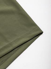 Manfinity Swimmode Men's Tie Waist Casual Swim Trunks For Vacation