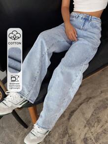 DAZY High Waisted Wide Leg Jeans