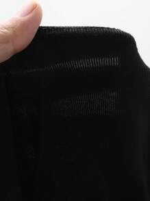 DAZY Women's Off Shoulder Slim Fit T-Shirt, Pure Black, Spring/Summer,Fall Clothes Long Sleeve Women Tops - Black - View 10
