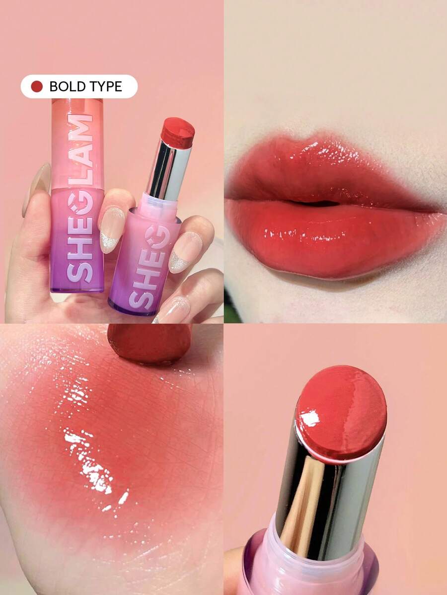 SHEGLAM Mirror Kiss 高光唇膏-大膽款 12 色高光澤閃亮唇膏保濕減少唇部細紋潤唇膏唇妝 品牌 美容 化妝 化妝品 適合女性與女孩 完美搭配夏季春季 Y2K 時尚 流行 生日 母親節禮物 假期 派對準備就緒 最佳顏色 - Bold Type - 查看 1