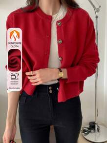 DAZY Button Front Cardigan,Long Sleeve Tops,Fall Clothes Jacket