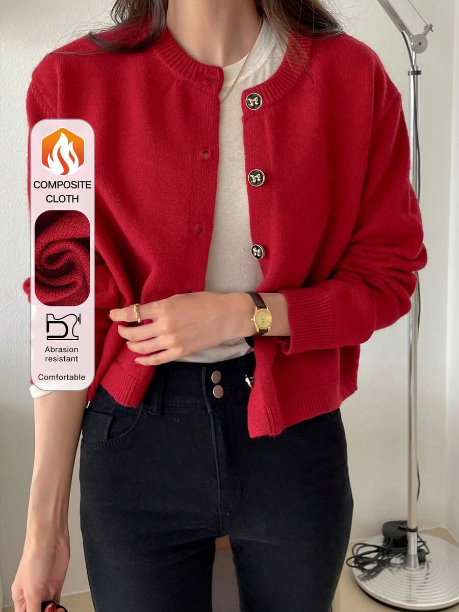 DAZY Button Front Cardigan,Long Sleeve Tops,Fall Clothes Jacket