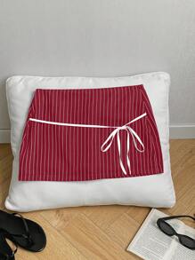 Comfortcana Falda con cintura de lazo, talla grande para mujer, Día de San Valentín
