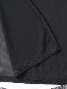 Vestido casual versátil y apropiado para todo uso de media longitud con tira de malla para niñas preadolescentes, ideal para vacaciones, verano y viajes