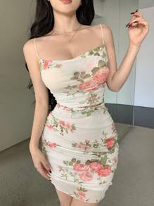 DAZY Women Back To School Short Dress Floral Sundress