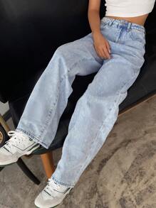 DAZY High Waisted Wide Leg Jeans
