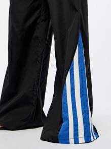 SUMWON WOMEN Sporty Relaxed Tracksuit Pants With Side Stripe Panel Design Athletic Loungewear Training Fitness Jogging Running Bottoms Breathable PerFormance Sweatpants With Elastic Waist - Multicolor - View 8