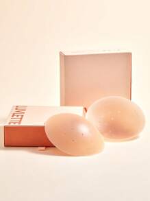 LUVLETTE 加可重复使用的粘性自粘透气穿孔隐形硅胶乳头罩 - 附赠乳贴 - 即用型旅行必备乳头罩 - Almond - 查看 13