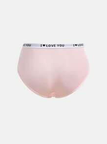 SHEIN 6pcs/Set Tween Girls Comfortable Letter Elastic Waist Breathable Panties, Simple Design - Multicolor - View 17