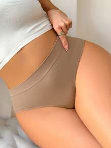 3pcs/Set Seamless Plus Size Women Ribbed Bikini Briefs