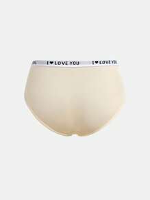 SHEIN 6pcs/Set Tween Girls Comfortable Letter Elastic Waist Breathable Panties, Simple Design - Multicolor - View 10