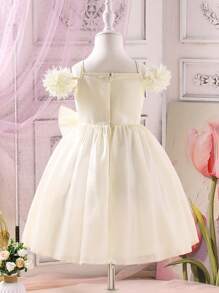 SHEIN Young Girl Casual Solid Color Simple Everyday Dress - Multicolor - View 6