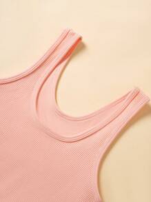 3pcs Tween Girls' All-Match Solid Color Camisole, Casual Versatile
