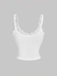 SHEIN MOD 可爱白色上衣，饰有褶皱蕾丝拼接蝴蝶结，秋季必备，返校季可爱上衣