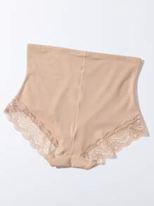 1 pieza Calzones moldeadores de unicolor para control del abdomen de mujer
