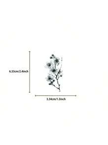 50张/包，2.4英寸*1.3英寸花朵PET贴纸，DIY笔记本防水贴纸，适用于水瓶、电脑、笔记本、行李箱、手机壳、笔记本电脑、自行车和滑板。粘性好，不易脱落。也可用于节日、生日、母亲节等场合。 - 多色 - 查看 3
