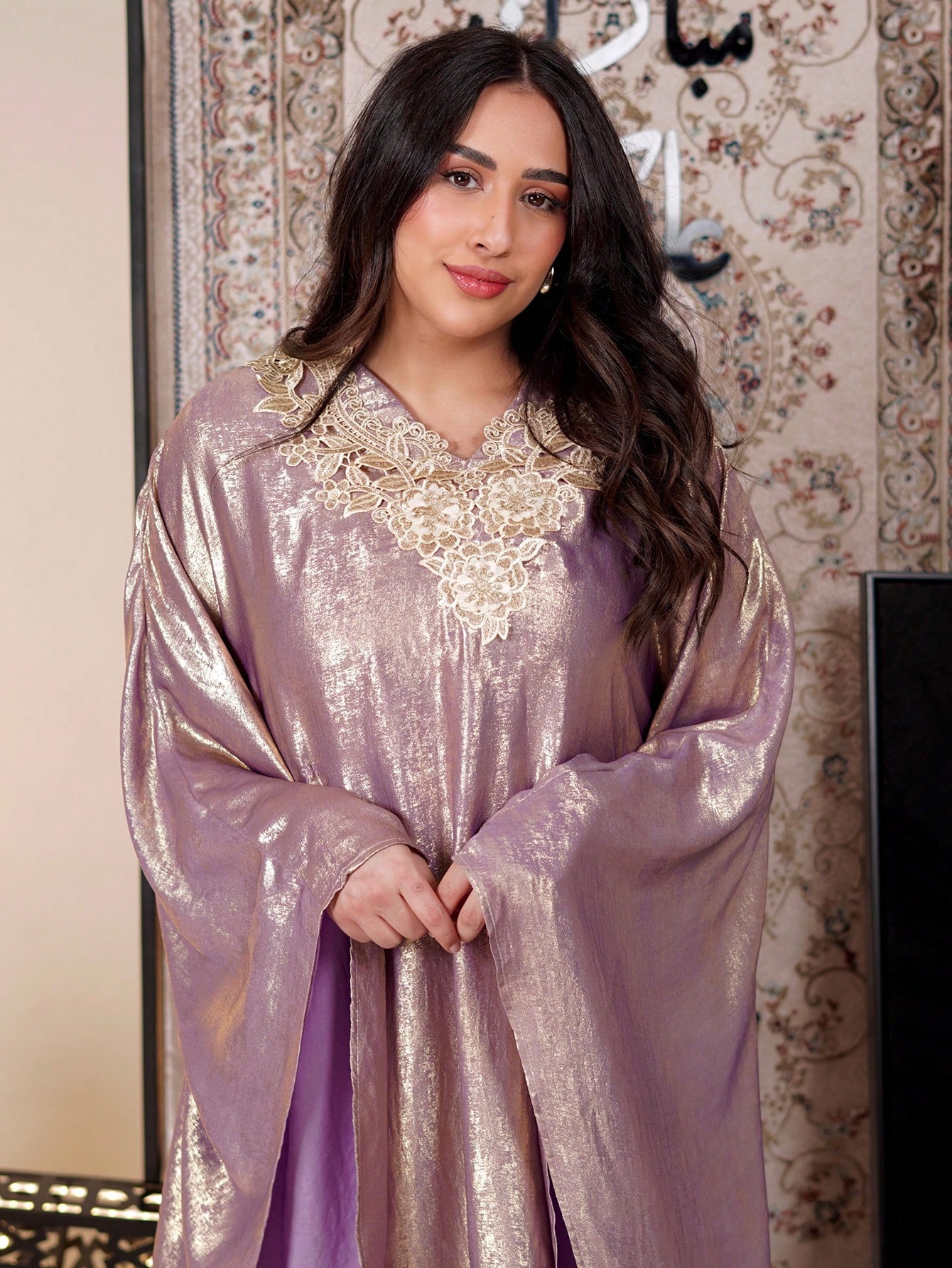Al Najma جلابيات قفاطين فستان نسائي أنيق طويل الأك...