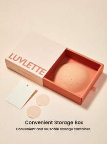 LUVLETTE 加可重复使用的粘性自粘透气穿孔隐形硅胶乳头罩 - 附赠乳贴 - 即用型旅行必备乳头罩 - Almond - 查看 12