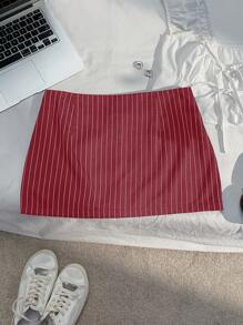 Comfortcana Falda con cintura de lazo, talla grande para mujer, Día de San Valentín