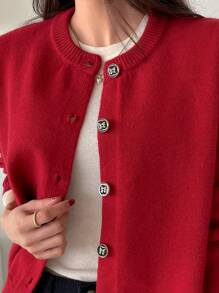 DAZY Button Front Cardigan,Long Sleeve Tops,Fall Clothes Jacket