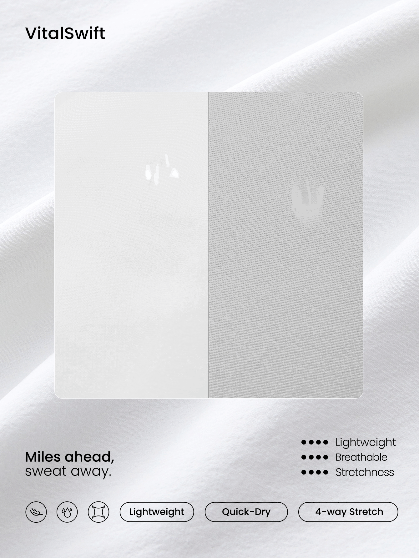 GLOWMODE Quần chạy bộ phản quang VitalSwift siêu nhẹ thấm mồ hôi cạp vừa có thể điều chỉnh dây rút kèm quần lót chống mùi tích hợp Túi khóa kéo phía sau Bài tập luyện chạy bộ cường độ cao - trắng - Xem 9