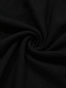 Dazy Plus Slim Fit Solid Color Turtleneck Undershirt, Spring/Summer/Autumn - Black - View 9