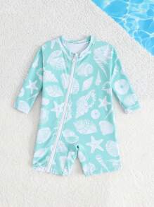 Newborn Swimsuit/Random Print/One-Piece Swimsuit/Boys - Multicolor - View 5