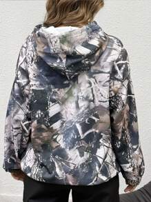 INAWLY Sudadera con capucha de manga larga con estampado de letras y ramas, hombros caídos y cordón ajustable para mujer, otoño