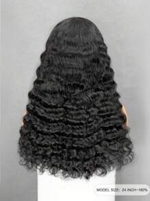 ALL READY WIG 9AM 6x4 Transparent Lace Loose Deep Wave Wig Natural Color 8-30 Inch 180% Density Pre Bleached Hairline Human Hair Wig For Women - SNatural - View 5