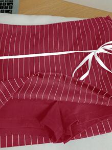 Comfortcana Falda con cintura de lazo, talla grande para mujer, Día de San Valentín