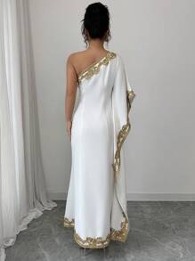 Elenzga Vestido de fiesta con bordados y aplicaciones de moda, elegante para vacaciones, citas, el Día de San Valentín, fiestas