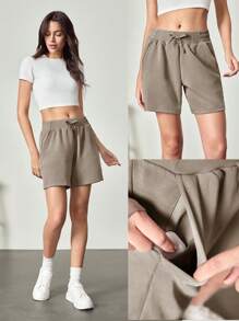 GLOWMODE SoftSerene Modal Bermuda Adjustable Pocket Shorts Daily Casual Lounging Summer
