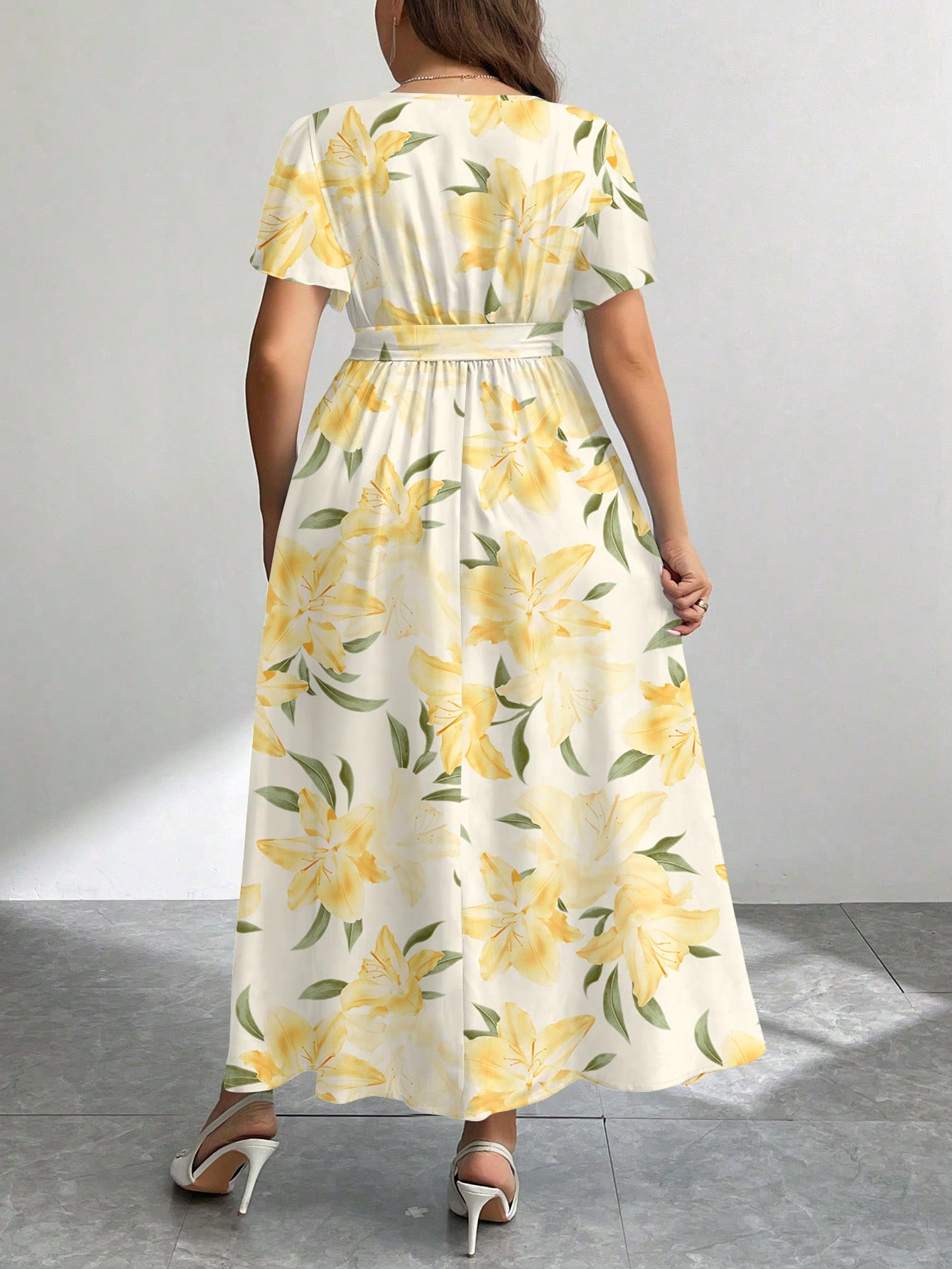 Firerie فستان فضفاض مطبوع بنمط إزهار عتيق كاجوال م...