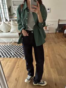 DAZY Voorzak Oversized Blouses
