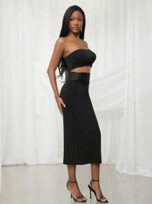 NYA SZN Top Spring Strapless Cropped Tube Festival Summer Sexy Vacation Brunch Wedding Guest Special Occasion Bridal Dinner Prom Outfits For Women