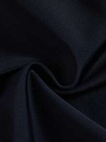 SHEIN Leap Crew Tween Girls Casual Ditsy Floral Patchwork Long Sleeve One-Piece Swimsuit, Spring/Summer - Black - View 3