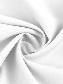 Almamuse Petite Women Solid Color Pleated Waist Casual Shirt Fall Cloth For Women - White - View 7