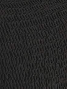 Nöista Đầm Maxi Nhiều Lớp, Áo Sơ Mi, Dây Xích, Màu Trơn, Xuân Hè - màu đen - Xem 5