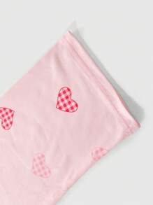 Conjunto de Pijama com Estampa de Coração Elegante para Meninas Adolescentes